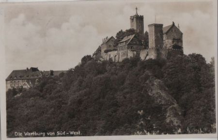 Eisenach - Wartburg von Südwest - 1934 Eisenach - Wartburg von Südwest - 1934