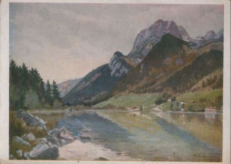 Berchtesgaden - Hintersee, von Jakob Hellmann - ca. 1955 Berchtesgaden - Hintersee, von Jakob Hellmann - ca. 1955