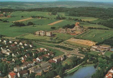 Horn-Bad Meinberg - Luftbild m. Parksee - 1984 Horn-Bad Meinberg - Luftbild m. Parksee - 1984