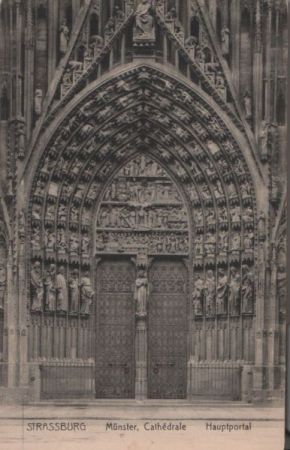 Straßburg - Münster, Hauptportal - ca. 1940 Straßburg - Münster, Hauptportal - ca. 1940