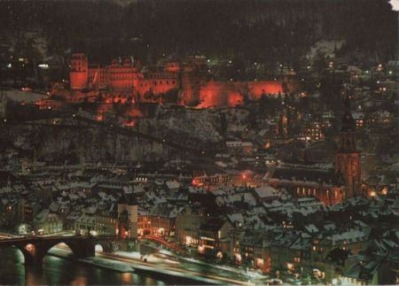 Heidelberg - Winternacht - ca. 1980 Heidelberg - Winternacht - ca. 1980
