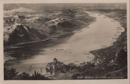 Schweiz - Genfer See - Chateau de Chillon - ca. 1940 Schweiz - Genfer See - Chateau de Chillon - ca. 1940