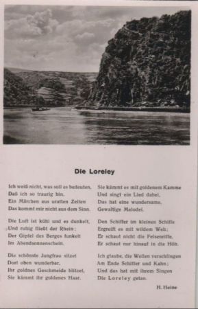 Loreley - mit Gedicht Loreley - mit Gedicht