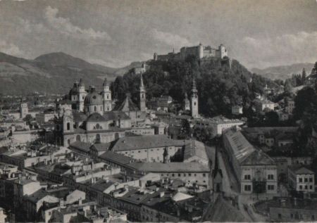 Österreich - Salzburg - vom Mönchsberg - ca. 1960 Österreich - Salzburg - vom Mönchsberg - ca. 1960