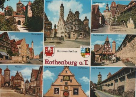 Rothenburg - u.a. alte Stadtmauer - ca. 1980 Rothenburg - u.a. alte Stadtmauer - ca. 1980