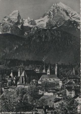 Berchtesgaden - mit Watzmann - 1959 Berchtesgaden - mit Watzmann - 1959