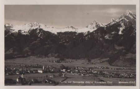 Österreich - Reutte - mit Gernspitze - 1932 Österreich - Reutte - mit Gernspitze - 1932