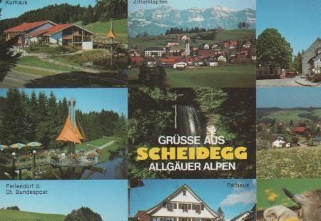 Scheidegg - Kurhaus, Feriendorf d. Dt. Bundespost, Zitterklapfen, Rathaus - 2002 Scheidegg - Kurhaus, Feriendorf d. Dt. Bundespost, Zitterklapfen, Rathaus - 2002