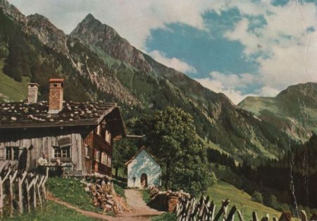Oberstdorf-Gerstruben - mit Höfats - 1958 Oberstdorf-Gerstruben - mit Höfats - 1958