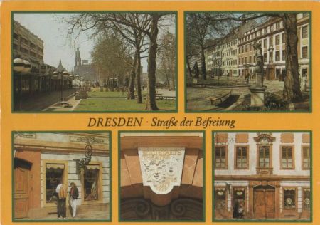 Dresden - Straße der Befreiung - 1990 Dresden - Straße der Befreiung - 1990