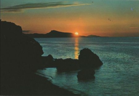 Griechenland - Rhodos - Sonnenuntergang - ca. 1980 Griechenland - Rhodos - Sonnenuntergang - ca. 1980