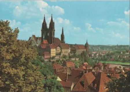Meißen - Blick von der LPG-Hochschule - 1979 Meißen - Blick von der LPG-Hochschule - 1979