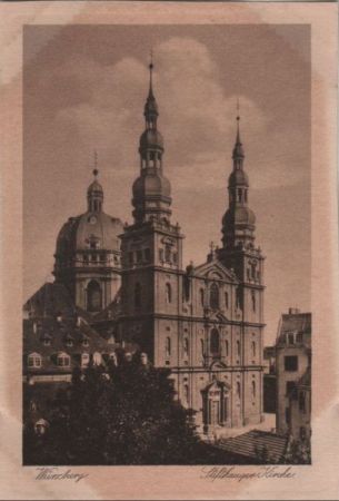 Würzburg - Stifthaugerkirche - ca. 1935 Würzburg - Stifthaugerkirche - ca. 1935