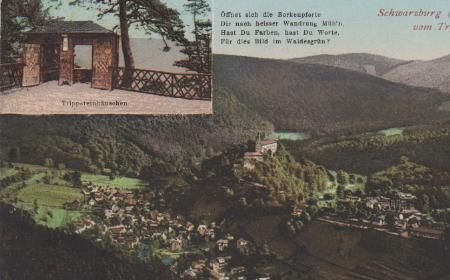 Schwarzburg - vom Trippstein - ca. 1940 Schwarzburg - vom Trippstein - ca. 1940