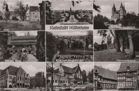 Hildesheim - u.a. 1000jähr. Rose - ca. 1960 Hildesheim - u.a. 1000jähr. Rose - ca. 1960