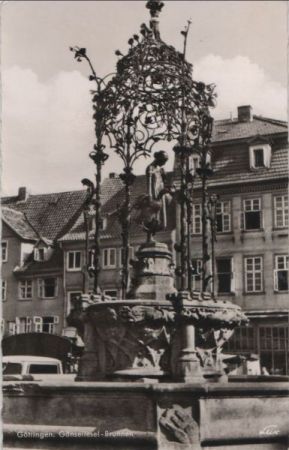 Göttingen - Gänseliesel-Brunnen - 1962 Göttingen - Gänseliesel-Brunnen - 1962