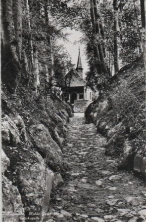 Schweiz - Küssnacht - Hohle Gasse, tellskapelle - ca. 1960 Schweiz - Küssnacht - Hohle Gasse, tellskapelle - ca. 1960