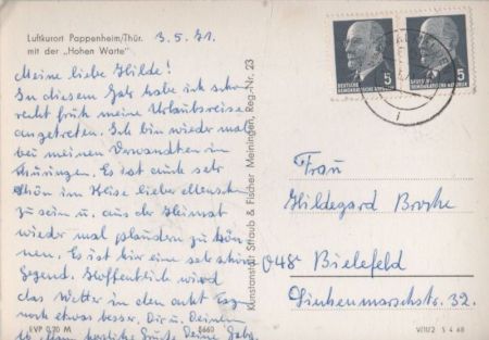 Floh-Seligenthal, Kleinschmalkalden - Pappenheim - mit der Hohen Warte