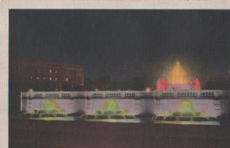 USA - Washington D.C. - Capitol Plaza Illuminated - ca. 1935 USA - Washington D.C. - Capitol Plaza Illuminated - ca. 1935
