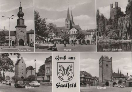 Saalfeld - u.a. Hoher Schwarm - 1978 Saalfeld - u.a. Hoher Schwarm - 1978