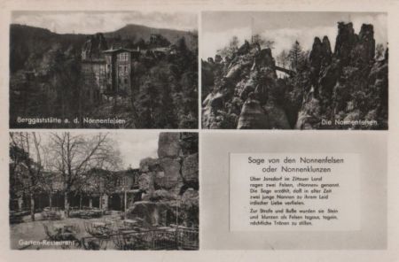 Jonsdorf - u.a. mit Nonnenfelsen - 1955 Jonsdorf - u.a. mit Nonnenfelsen - 1955