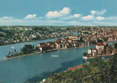 Passau - 3 Flüsse - ca. 1980 Passau - 3 Flüsse - ca. 1980