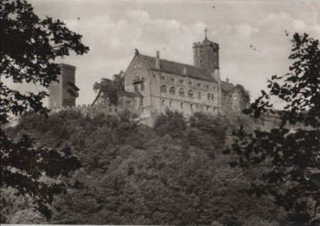 Eisenach - Wartburg von Südost - 1978 Eisenach - Wartburg von Südost - 1978