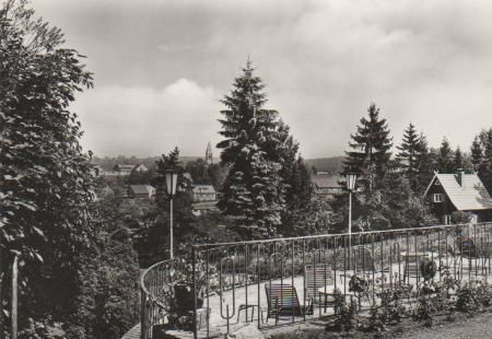 Friedrichsbrunn - Blick vom Sanatorium Ernst Thälmann - 1976 Friedrichsbrunn - Blick vom Sanatorium Ernst Thälmann - 1976