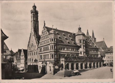 Rothenburg - Rathaus - 1955 Rothenburg - Rathaus - 1955