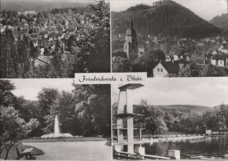 Friedrichroda - 4 Teilbilder - 1981 Friedrichroda - 4 Teilbilder - 1981