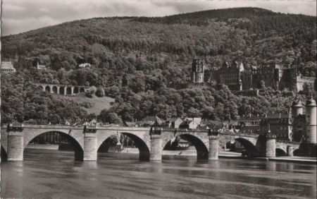 Heidelberg - Blick auf Schloß - ca. 1960 Heidelberg - Blick auf Schloß - ca. 1960