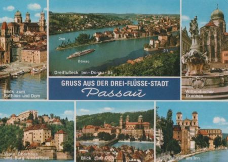 Regensburg - u.a. Blick zum Rathaus und Dom - ca. 1980 Regensburg - u.a. Blick zum Rathaus und Dom - ca. 1980
