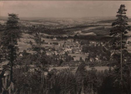 Erlbach - mit Markneulirchen - vom Kegelberg - 1965 Erlbach - mit Markneulirchen - vom Kegelberg - 1965