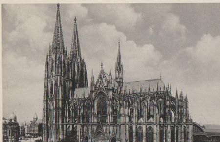 Köln Dom - Südseite - ca. 1955 Köln Dom - Südseite - ca. 1955