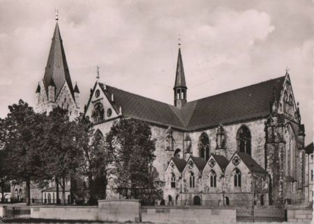 Paderborn - Dom, Südostseite - ca. 1965 Paderborn - Dom, Südostseite - ca. 1965