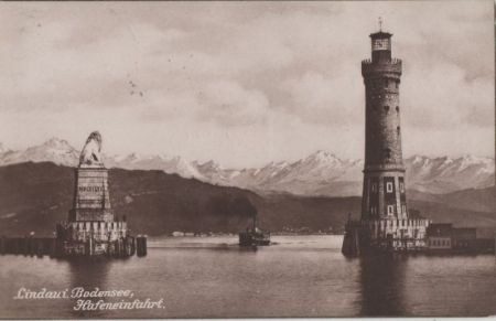 Lindau - Hafeneinfahrt - 1936 Lindau - Hafeneinfahrt - 1936