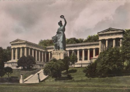 München - Bavaria mit Ruhmeshalle - ca. 1970 München - Bavaria mit Ruhmeshalle - ca. 1970