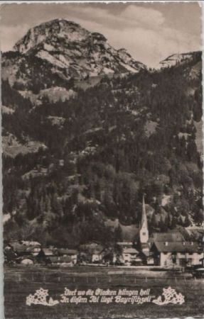 Bayrischzell - mit Wendelstein - 1956 Bayrischzell - mit Wendelstein - 1956