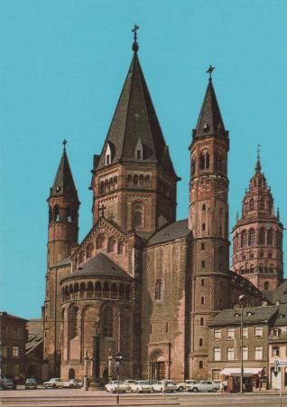 Mainz am Rhein - Dom - Ostseite - ca. 1975 Mainz am Rhein - Dom - Ostseite - ca. 1975