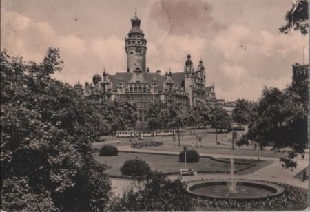Leipzig - Neues Rathaus - ca. 1965 Leipzig - Neues Rathaus - ca. 1965
