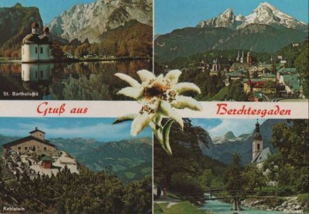 Berchtesgaden - 4 Teilbilder - ca. 1980 Berchtesgaden - 4 Teilbilder - ca. 1980
