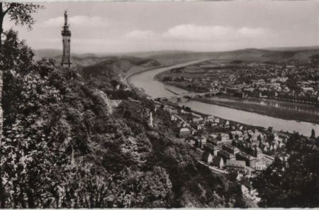 Trier - Gesamtansicht mit Mariensäule - ca. 1960 Trier - Gesamtansicht mit Mariensäule - ca. 1960