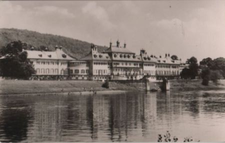 Dresden-Pillnitz - Schloß, Elbansicht - 1963 Dresden-Pillnitz - Schloß, Elbansicht - 1963