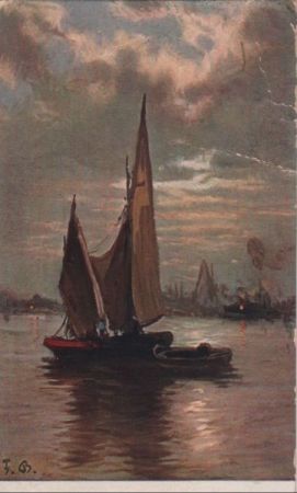 Segelboot unter Wolken Segelboot unter Wolken