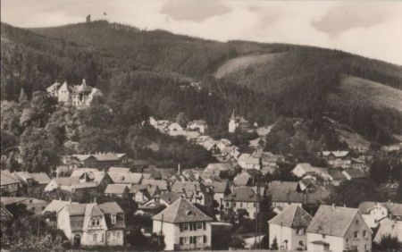 Elgersburg - Blick zur Hohen Warte - 1969 Elgersburg - Blick zur Hohen Warte - 1969