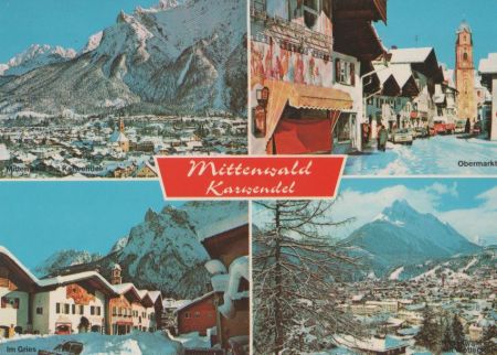 Mittenwald - u.a. Obermarkt - 1981 Mittenwald - u.a. Obermarkt - 1981