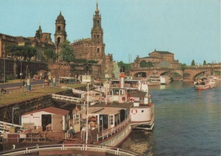 Dresden - Dampferanlegestelle - 1981 Dresden - Dampferanlegestelle - 1981