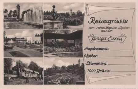 Essen - sechs Bilder Gruga - ca. 1955 Essen - sechs Bilder Gruga - ca. 1955