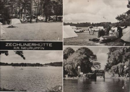 Rheinsberg-Zechlinerhütte - u.a. Zeltplatz Ekernkoppel - ca. 1975 Rheinsberg-Zechlinerhütte - u.a. Zeltplatz Ekernkoppel - ca. 1975