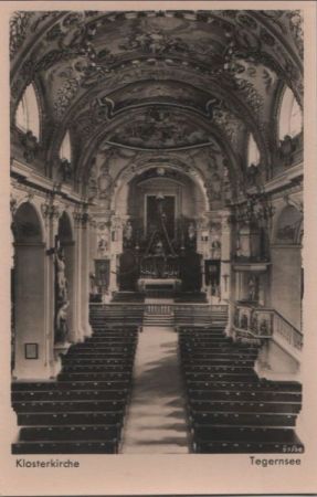 Tegernsee - Klosterkirche - ca. 1955 Tegernsee - Klosterkirche - ca. 1955